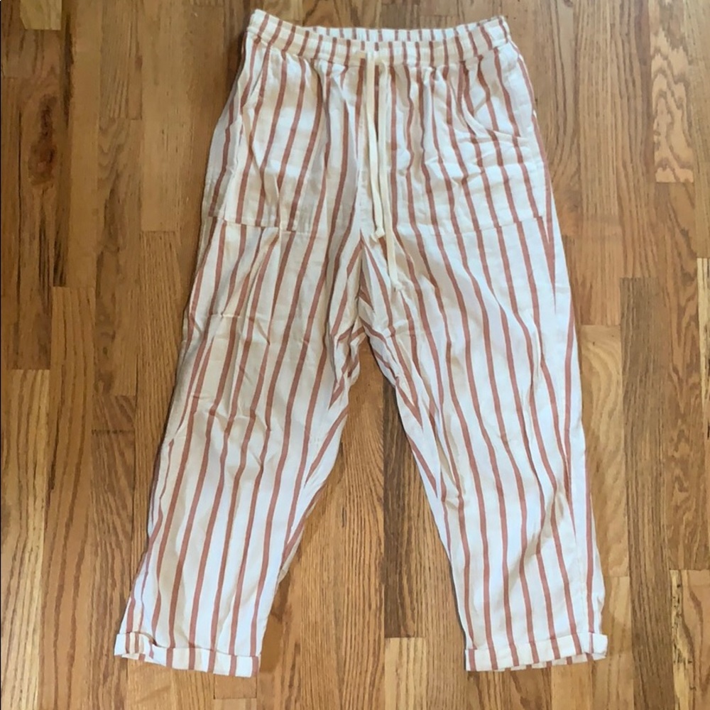 American Eagle Striped Long Drawstring Pant